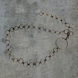 Gold Tone Circle Chain Belt